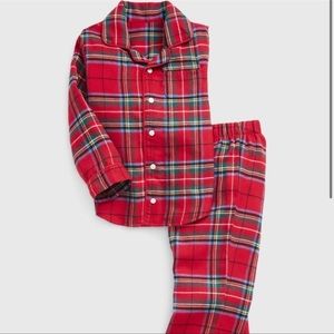 Baby Gap Red Plaid Flannel Pajama Set 6-12 months - NEW with tags!